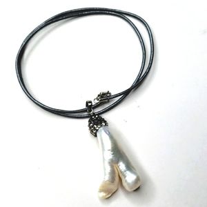 ☆pearl and bead pendant